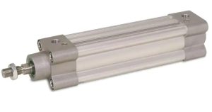 Double-acting pneumatic cylinder, 63 mm diameter, 100 mm stroke, ISO 15552, smooth