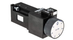 Adjustable time delay relay from 0.1 to 3 seconds with positive output