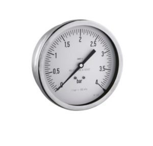 Pressure gauge -1-0 bar, 100 mm diameter, 1/2 BSP rear connection