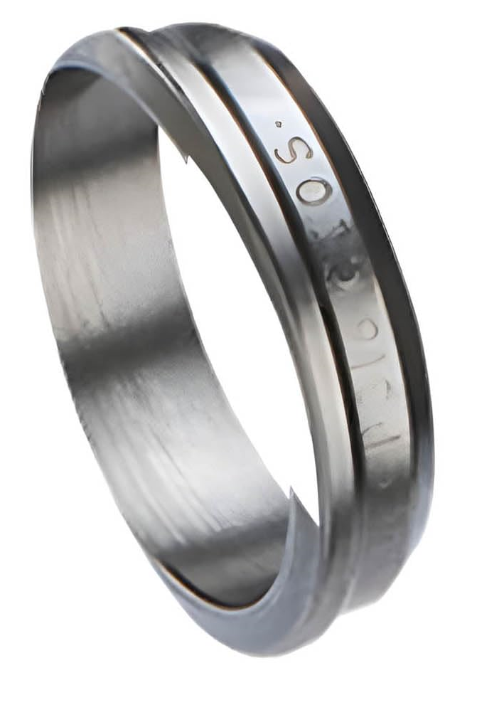 Parker rear ferrule 1/2" OD tube, 316 stainless steel