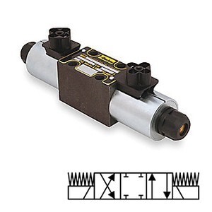 Parker Ctop3 bistable hydraulic distributor, 3-position, closed center + Parker 24VDC 31W coil - Image 2