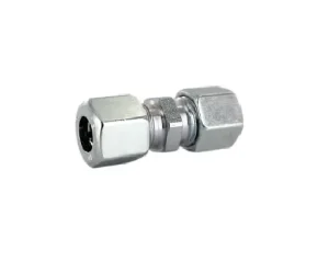 Equal union DIN EO 10mm with chrome-free steel ring and nut, heavy-duty series, Wp: 800 bar