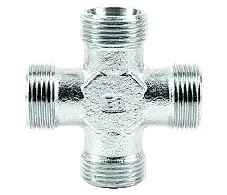 Equal cross cone eo 24°-tube/tube, tube OD 10 mm