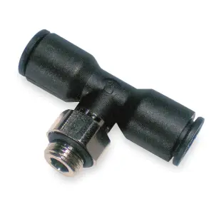 Legris instant pneumatic T-fitting with male center connection, for 4 mm x 1/8" BSPP-M tubing - Image 2